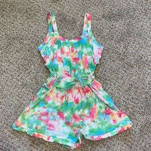 Bonnie Jean Girls Size 6 Tie Dye Romper